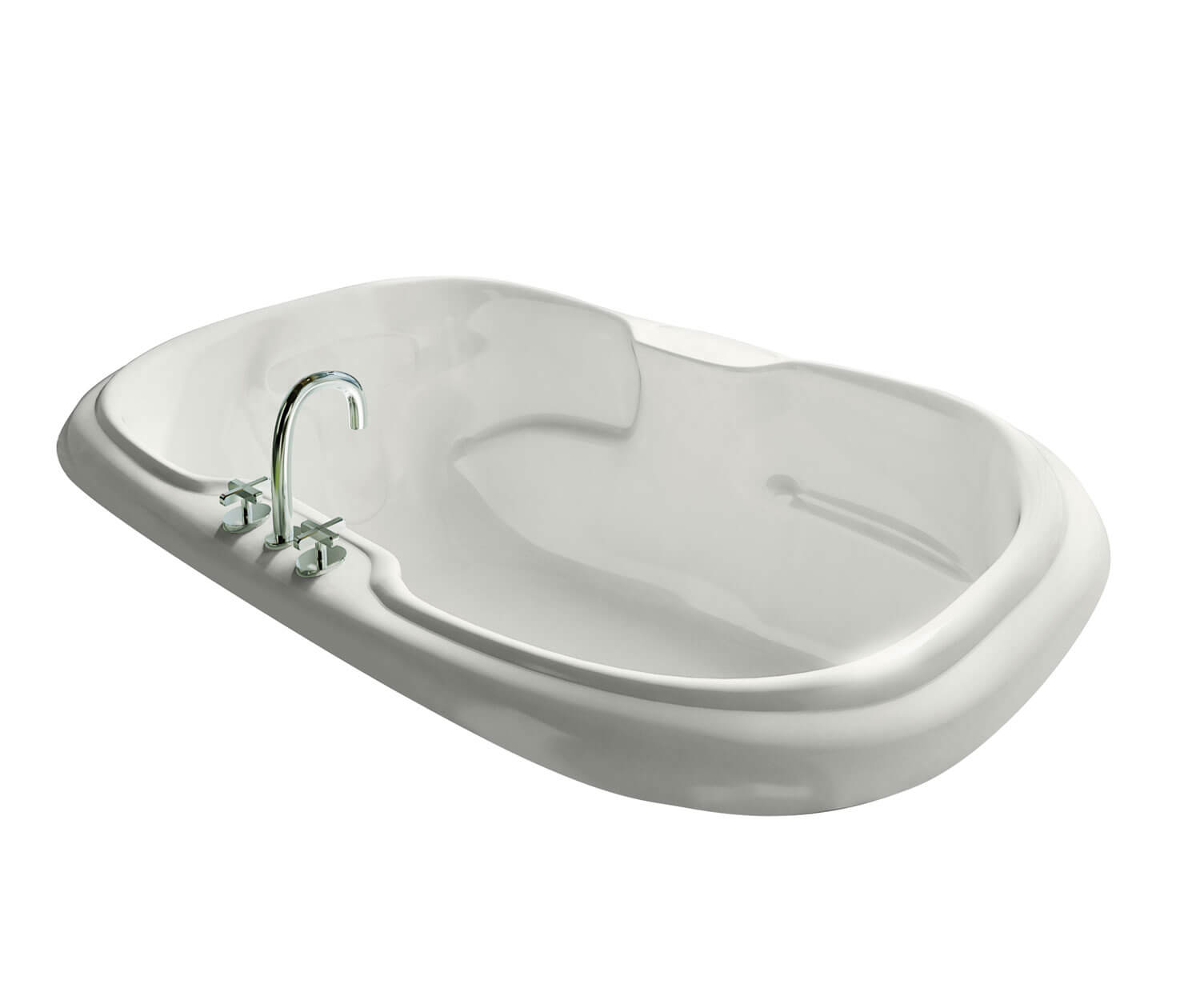 Calla 6042 Acrylic Drop-in Center Drain Bathtub in White - Plumbing Market
