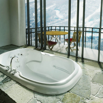 Calla 6042 Acrylic Drop-in Center Drain Bathtub in White - Plumbing Market