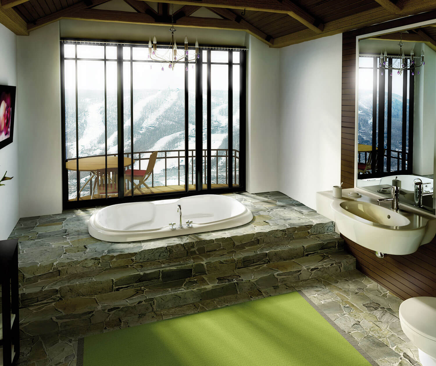 Calla 6042 Acrylic Drop-in Center Drain Bathtub in White - Plumbing Market