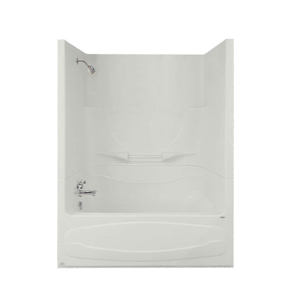 Figaro II 59 x 33 Acrylic Alcove Left-Hand Drain Two-Piece Tub Shower in White - Plumbing Market