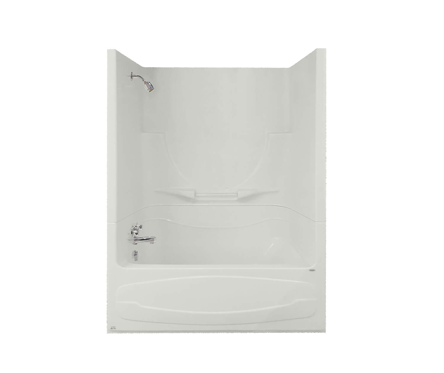 Figaro II 59 x 33 Acrylic Alcove Left-Hand Drain Two-Piece Tub Shower in White - Plumbing Market