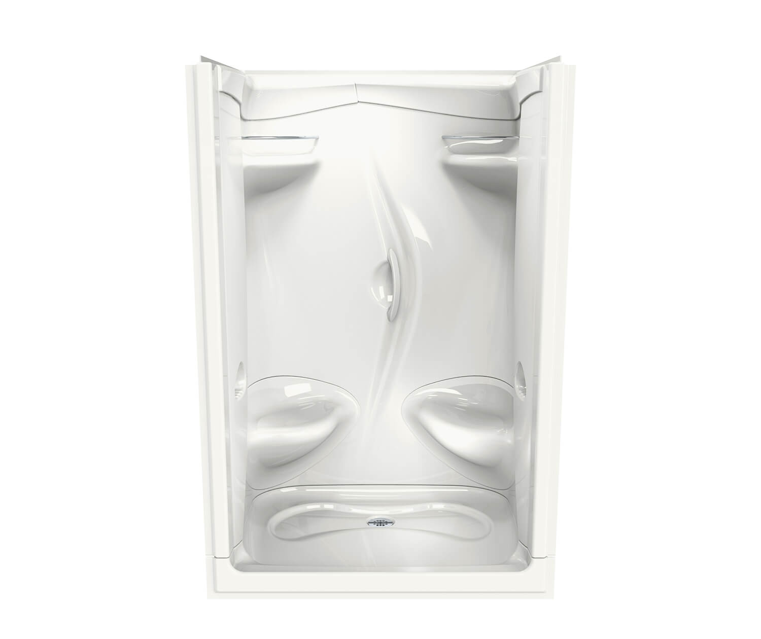 Stamina 48-II 51 x 36 Acrylic Alcove Center Drain One-Piece Shower in White - Plumbing Market