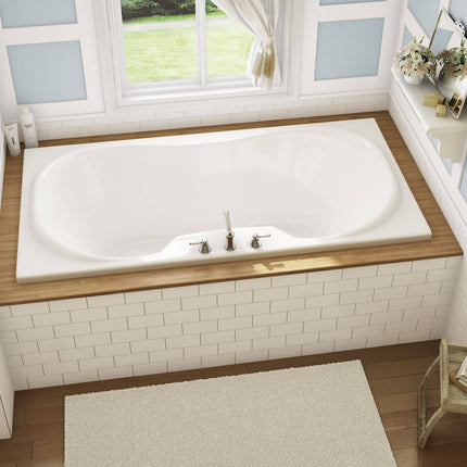 Cambridge 72 x 36 Acrylic Drop-in Center Drain Bathtub in White - Plumbing Market