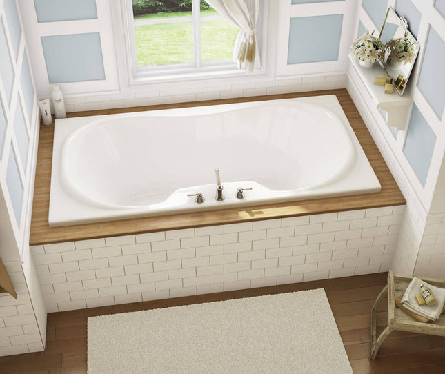 Cambridge 72 x 36 Acrylic Drop-in Center Drain Bathtub in White - Plumbing Market