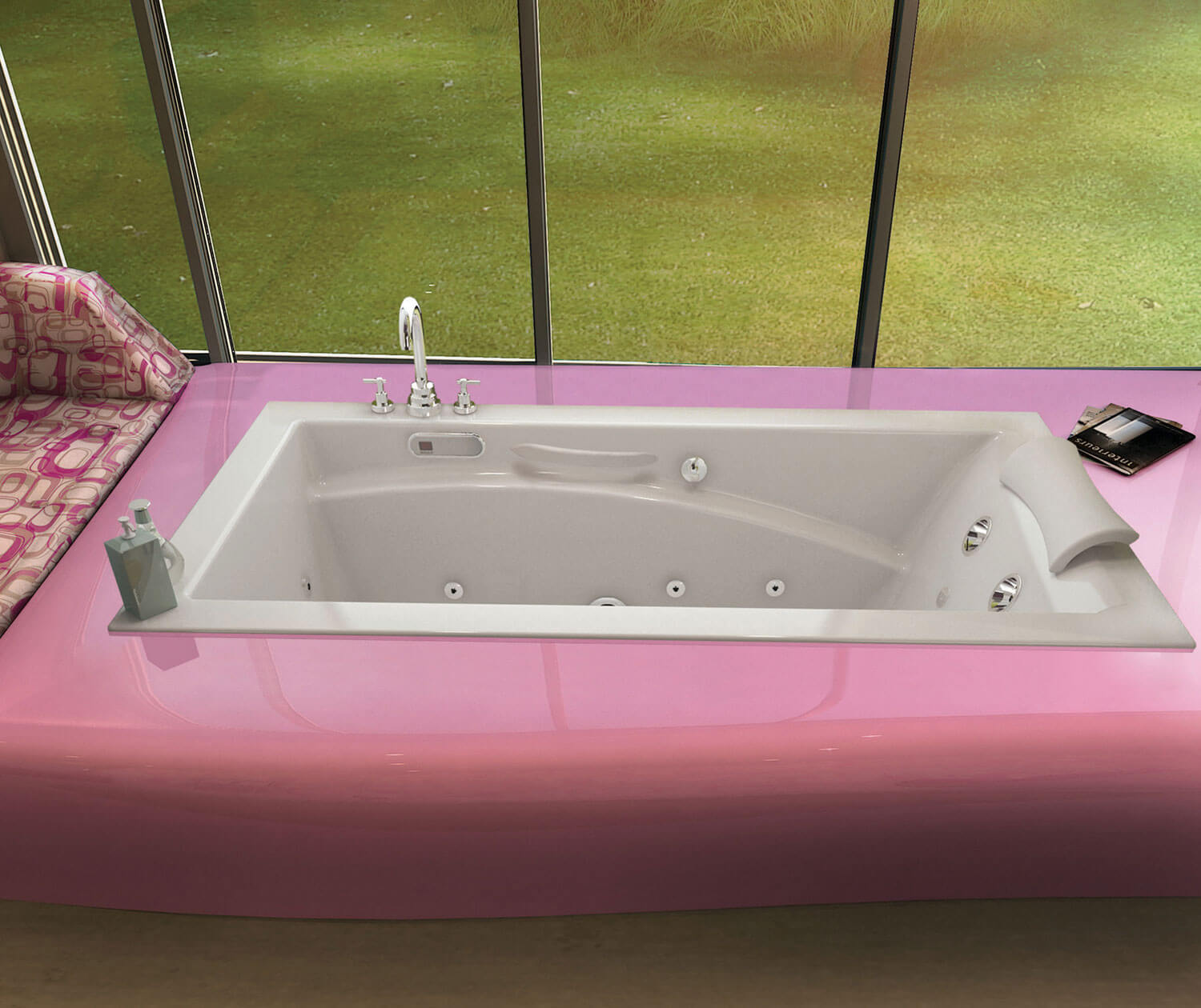 Optik 6636 Acrylic Alcove End Drain Bathtub in White - Plumbing Market