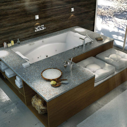 Optik 7236 Acrylic Undermount Center Drain Bathtub in White - Plumbing Market