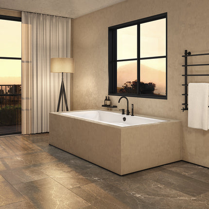 Optik 7236 Acrylic Undermount Center Drain Bathtub in White - Plumbing Market