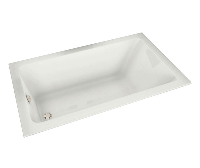 MAAX Pose 6032 Acrylic Drop-in End Drain Bathtub in White Maax