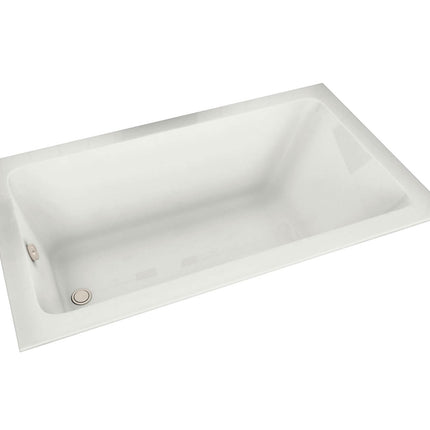 Pose 6032 Acrylic Drop-in End Drain Bathtub in White - Plumbing Market