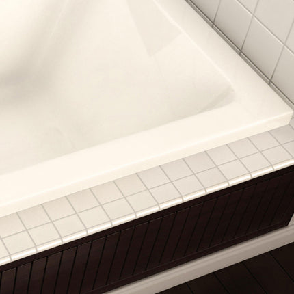 Pose 6032 Acrylic Drop-in End Drain Bathtub in White - Plumbing Market