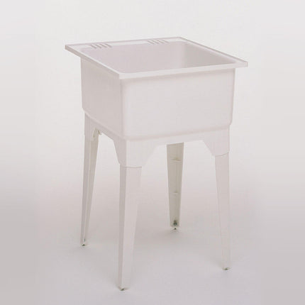 Maax Super Poly Single 25 x 23 Polypropylene Single Bowl Sink in White - 6 Pack 101684-000-003-102 - Plumbing Market