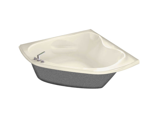 Vichy 6060 Acrylic Corner Center Drain Bathtub in Bone - Plumbing Market