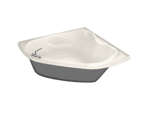 Vichy 6060 Acrylic Corner Center Drain Bathtub in Biscuit - Plumbing Market