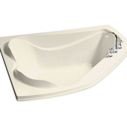 Cocoon 6054 Acrylic Corner Center Drain Bathtub in Bone - Plumbing Market