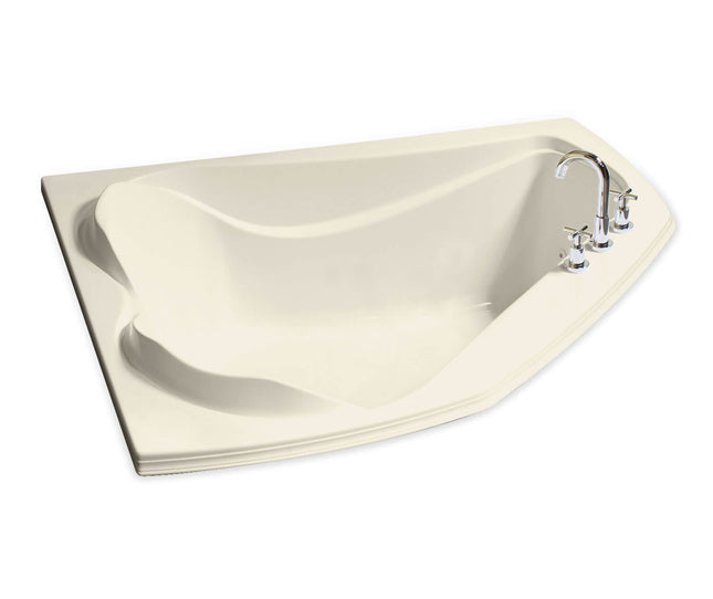 Cocoon 6054 Acrylic Corner Center Drain Bathtub in Bone - Plumbing Market