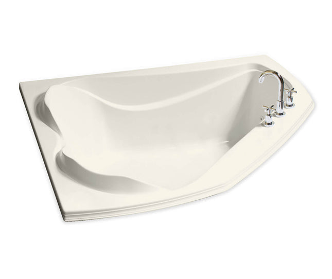 Cocoon 6054 Acrylic Corner Center Drain Bathtub in Biscuit - Plumbing Market