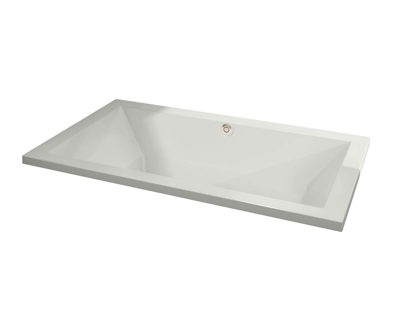 Aiiki 7242 Acrylic Drop-in Center Drain Bathtub in White - Plumbing Market