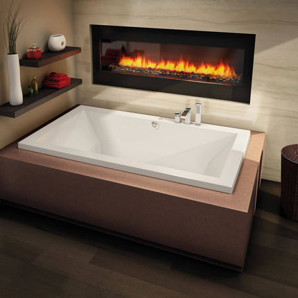 Aiiki 7242 Acrylic Drop-in Center Drain Bathtub in White - Plumbing Market