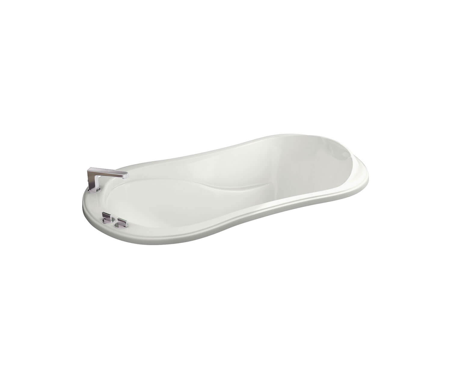 Vichy 6034 Acrylic Drop-in End Drain Bathtub in White - Plumbing Market