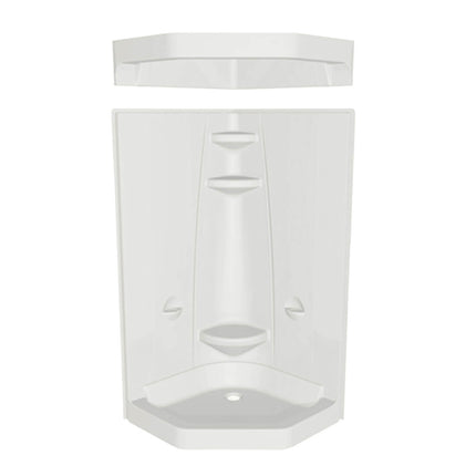 Freestyle 40 Neo-Angle 40 x 40 Acrylic Corner Center Drain Two-Piece Shower in White - Plumbing Market