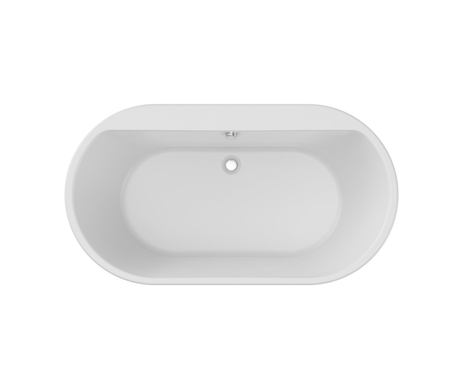 Brioso 6636 AcrylX Freestanding Center Drain Bathtub in White with Thundey Grey Skirt - Plumbing Market