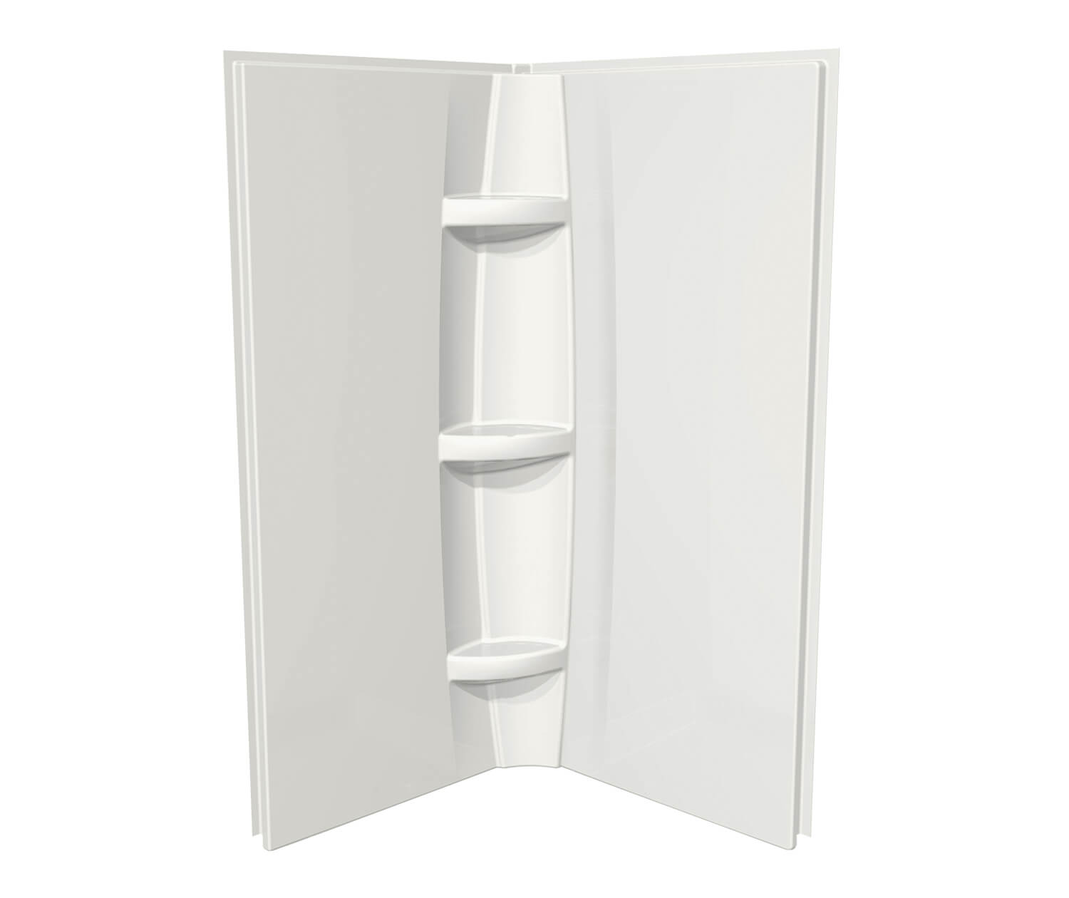 32 x 72 in. Acrylic Direct-to-Stud Two-Piece Wall Kit in White - Plumbing Market