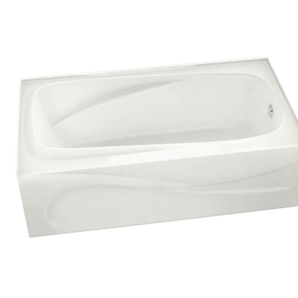 Santorini 60 x 32 Acrylic Alcove Left-Hand Drain Bathtub in White - Plumbing Market