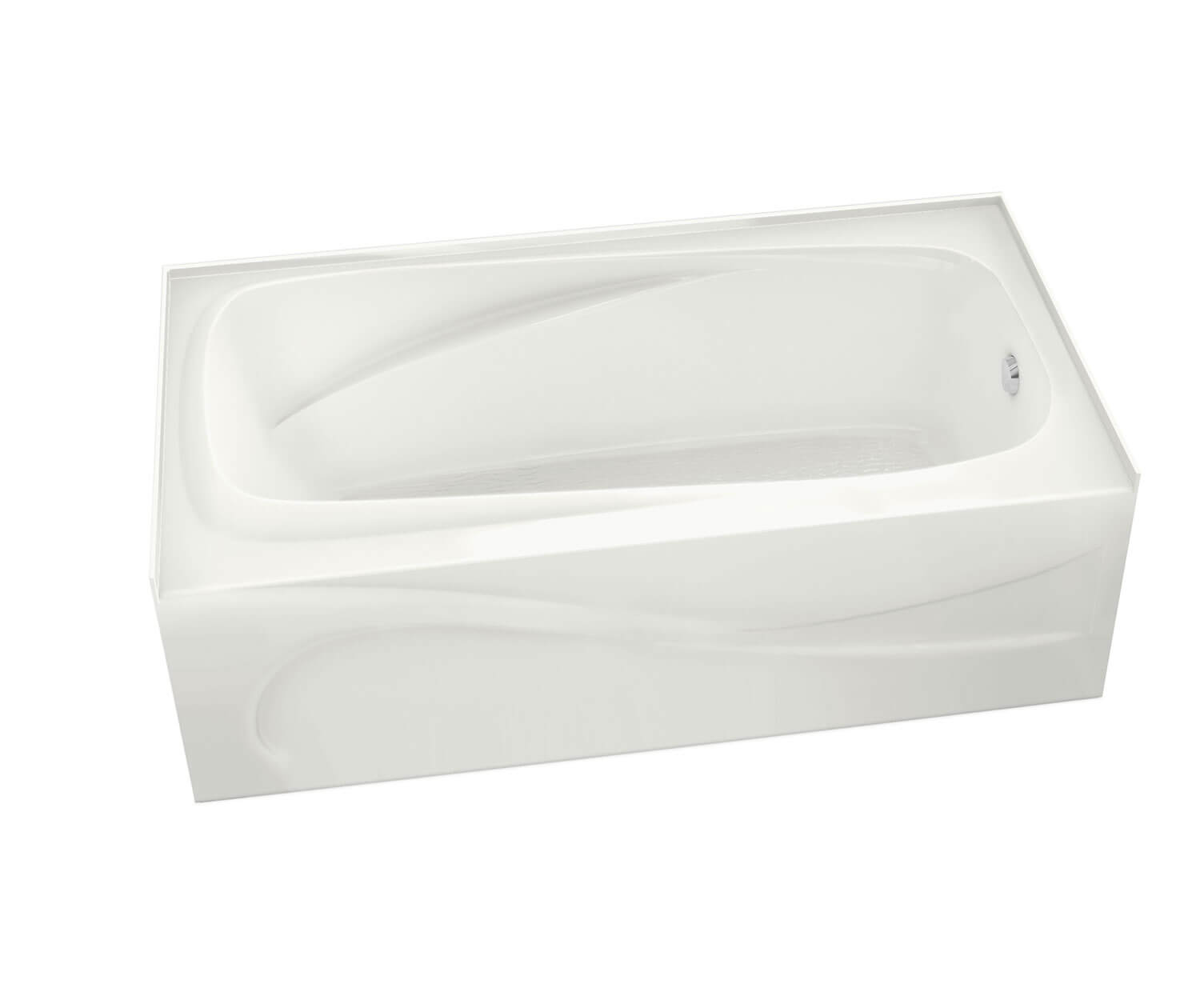 Santorini 60 x 32 Acrylic Alcove Left-Hand Drain Bathtub in White - Plumbing Market