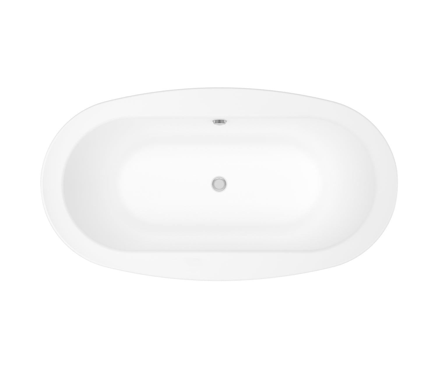 Jazz F 66 x 36 Acrylic Freestanding Center Drain Bathtub in White with White Skirt - Plumbing Market