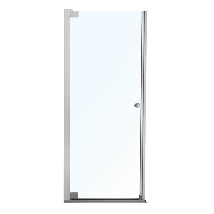 Madono 31 ½-33 ½ x 67 in. 6 mm Pivot Shower Door for Alcove Installation with Clear glass in Chrome - Plumbing Market