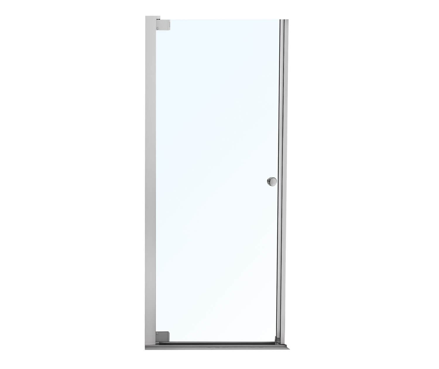 Madono 31 ½-33 ½ x 67 in. 6 mm Pivot Shower Door for Alcove Installation with Clear glass in Chrome - Plumbing Market