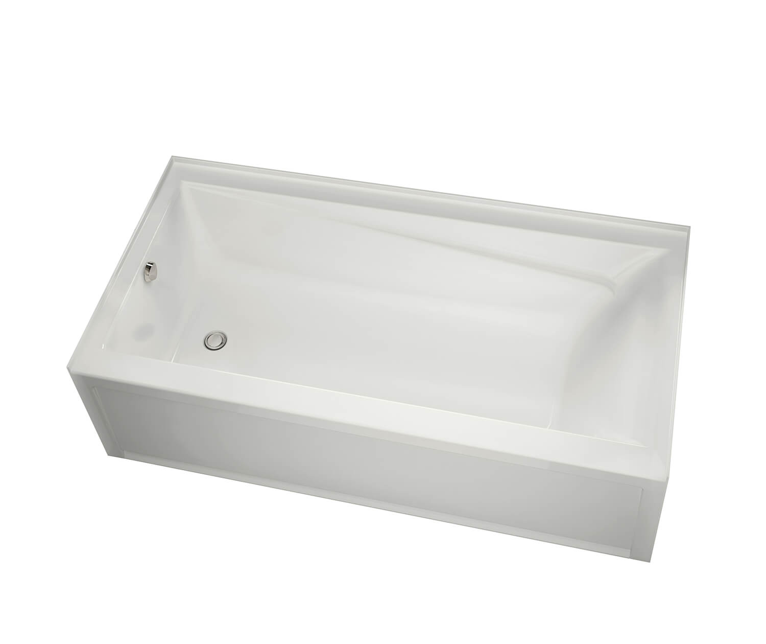 New Town 6032 IFS Acrylic Alcove Left-Hand Drain Bathtub in White - Plumbing Market