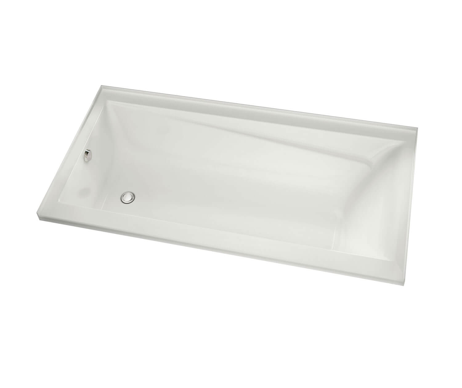 New Town 6032 IF Acrylic Alcove Left-Hand Drain Bathtub in White - Plumbing Market