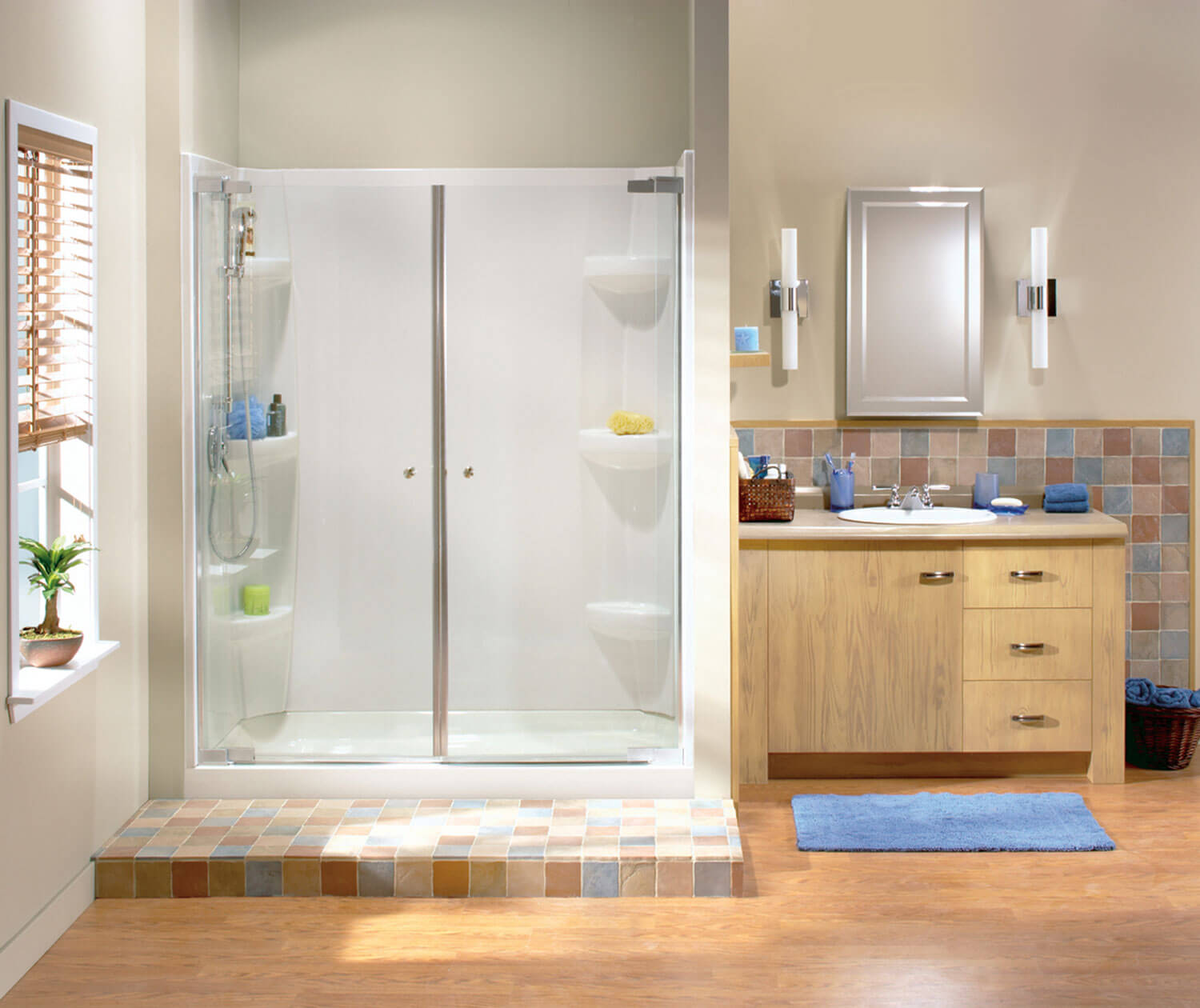 Rectangular Base 6036 3 in. Acrylic Alcove Shower Base with Center Drain in White - Plumbing Market
