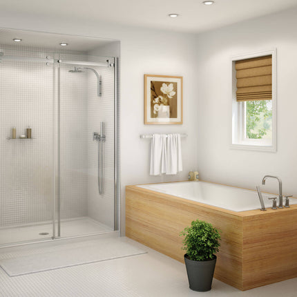 Skybox 7236 Acrylic Drop-in End Drain Bathtub in White - Plumbing Market