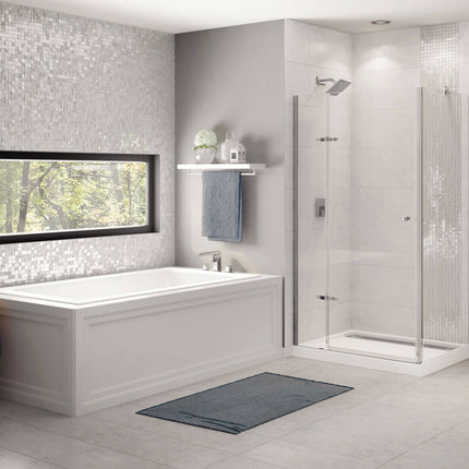 Skybox 6636 Acrylic Drop-in End Drain Bathtub in White - Plumbing Market