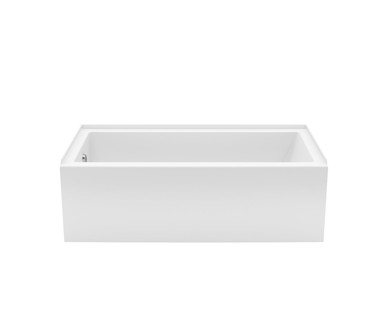 Rubix 6032 DTF Acrylic Alcove Left-Hand Drain Bathtub in White - Plumbing Market