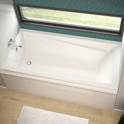 Exhibit 6036 IF Acrylic Alcove Left-Hand Drain Bathtub in White - Plumbing Market