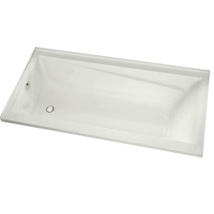 Exhibit 7242 IF Acrylic Alcove Left-Hand Drain Bathtub in White - Plumbing Market