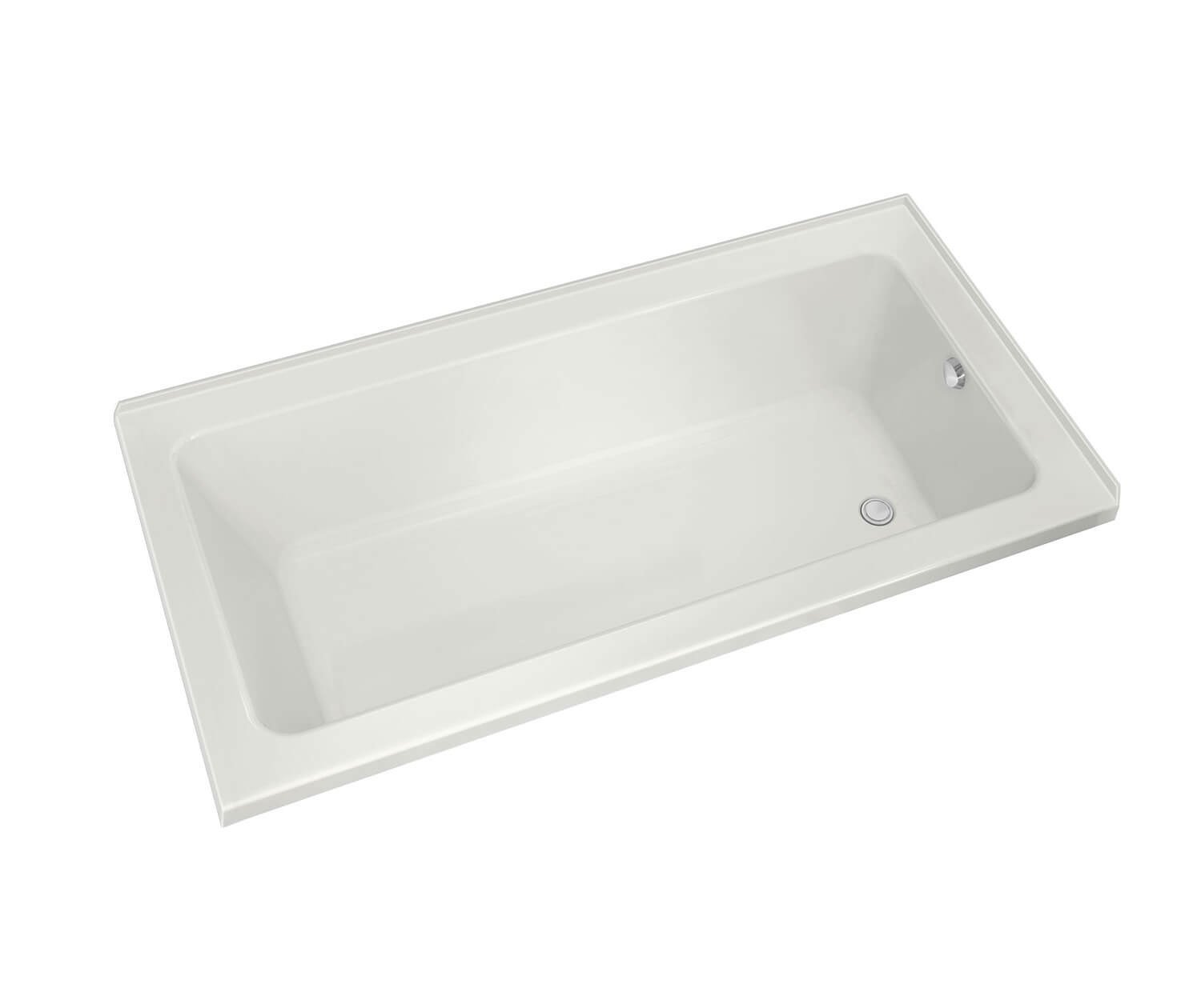 Pose 7242 IF Acrylic Corner Right Left-Hand Drain Bathtub in White - Plumbing Market