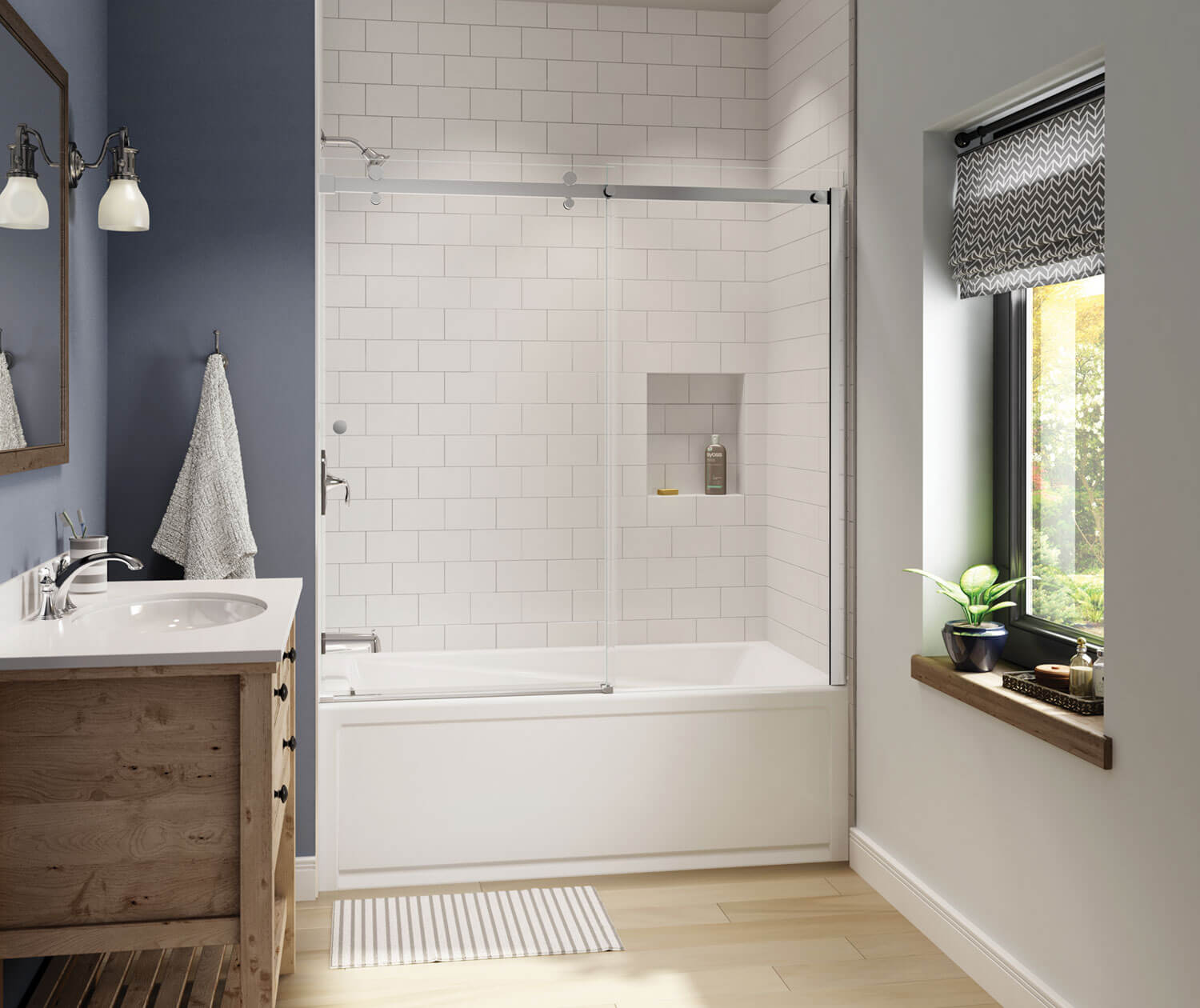 Exhibit 6632 IFS Acrylic Alcove Left-Hand Drain Bathtub in White - Plumbing Market