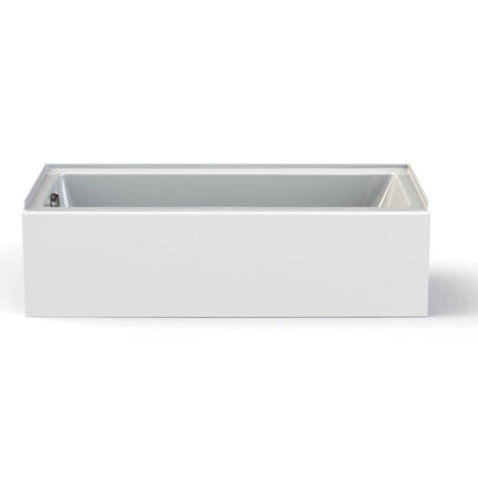Rubix Access 6030 Acrylic Alcove Left-Hand Drain Bathtub in White - Plumbing Market