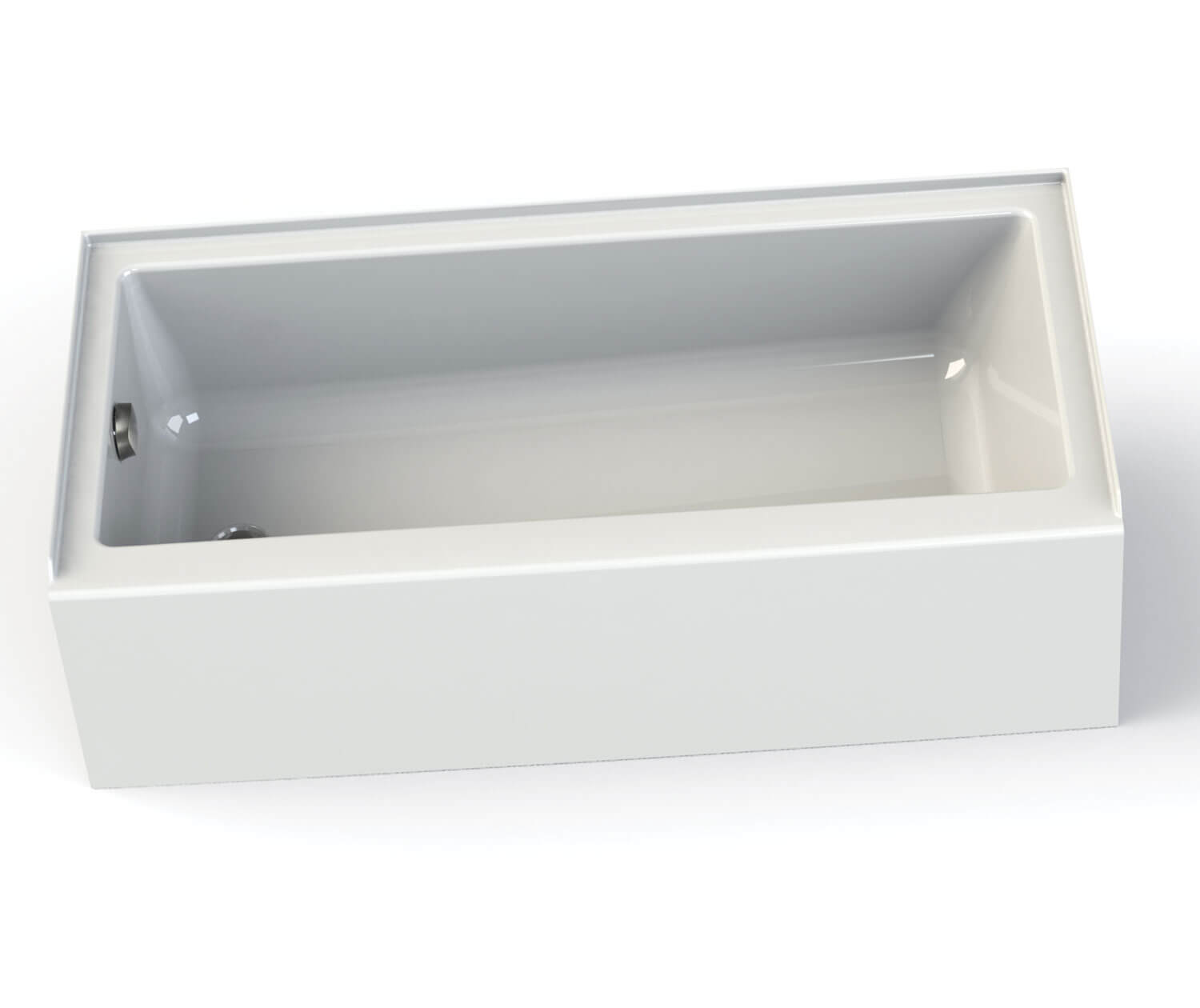 Rubix Access 6030 Acrylic Alcove Left-Hand Drain Bathtub in White - Plumbing Market