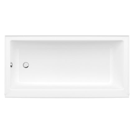 Rubix Access 6030 Acrylic Alcove Left-Hand Drain Bathtub in White - Plumbing Market