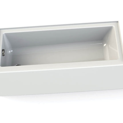 Rubix Access 6030 AFR Acrylic Alcove Left-Hand Drain Bathtub in White - Plumbing Market