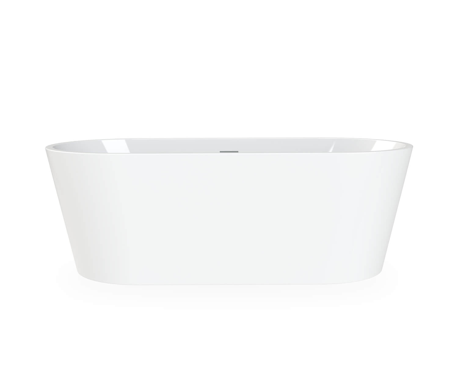 Lorca 6731 Acrylic Freestanding Center Drain Bathtub in White with White Skirt - Plumbing Market