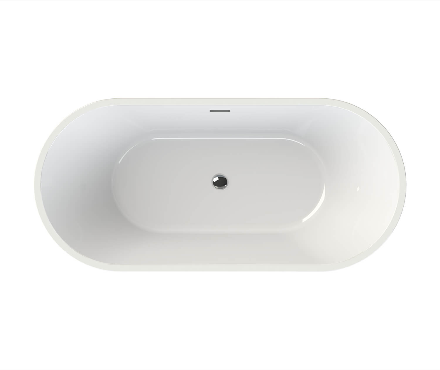 Lorca 6731 Acrylic Freestanding Center Drain Bathtub in White with White Skirt - Plumbing Market