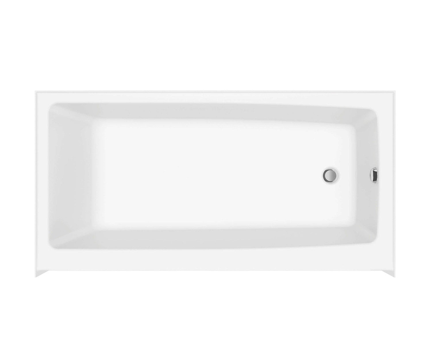 Nomad 6030 AFR AcrylX Alcove Left-Hand Drain Bathtub in White - Plumbing Market