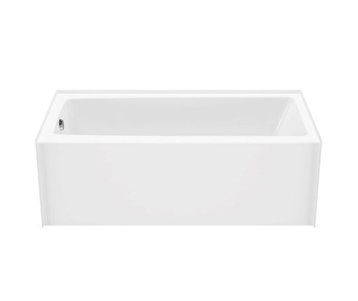 MAAX Mackenzie 6030 AFR AcrylX Alcove Left-Hand Drain Bathtub in White Maax