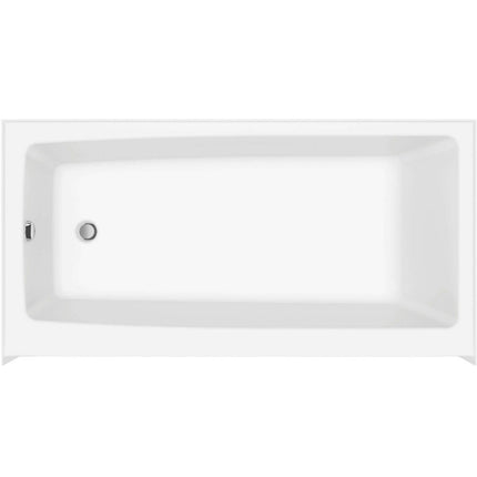 Nomad 6032 AcrylX Alcove Left-Hand Drain Bathtub in White - Plumbing Market